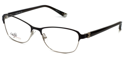 Silver Dollar Designer Eyeglasses CB1025 in Caviar 53mm :: Rx Single Vision