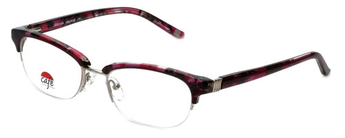 Silver Dollar Designer Reading Glasses Café 3194 in Fuschia Marble 52mm