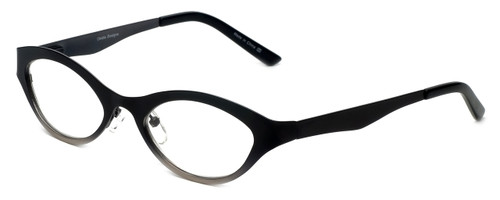 Cinzia Designer Eyeglasses Jitterbug C2 in Black Gunmetal 46mm :: Custom Left & Right Lens