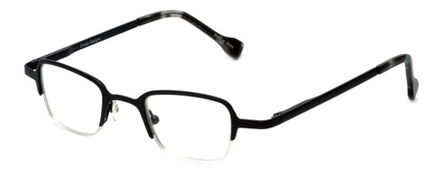 Cinzia Designer Eyeglasses Fine Print 01 in Black 44mm :: Progressive