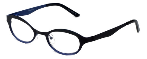 Cinzia Designer Eyeglasses Splendid C2 in Black Blue 46mm :: Rx Bi Focal