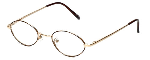 Flex Collection Designer Eyeglasses FL-65 in Gold-Demi-Brown 44mm :: Custom Left & Right Lens