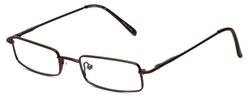 FlexPlus Collection Designer Eyeglasses Model 112 in Brown 48mm :: Custom Left & Right Lens