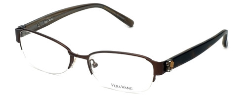 Vera Wang Designer Eyeglasses V078 in Brown 52mm :: Rx Single Vision