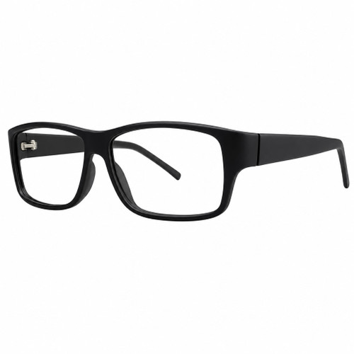 Calabria Soho 1002 Matte Black Designer Eyeglasses :: Custom Left & Right Lens
