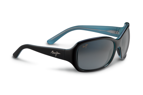Maui Jim PEARL CITY Gloss Black with Blue Interior & Neutral Grey Polarized Sunglasses