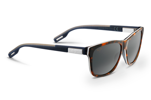 Maui Jim HOWZIT Tortoise with White and Blue & Neutral Grey Polarized Sunglasses