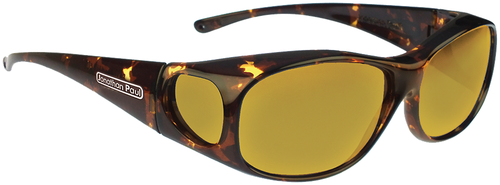 Jonathan Paul Fitovers Eyewear Medium Element in Tortoise & Yellow EM007Y