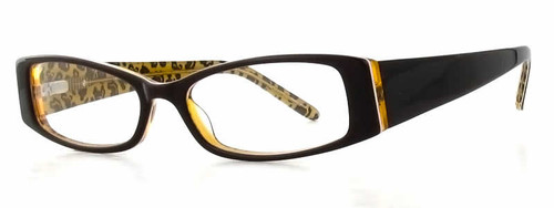 Calabria Viv 747 Black Leopard Designer Eyeglasses :: Custom Left & Right Lens