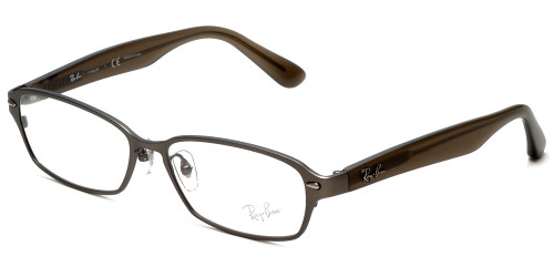 Ray-Ban Designer Eyeglasses RX8707-1073 in Gunmetal & Brown 50mm :: Rx Single Vision