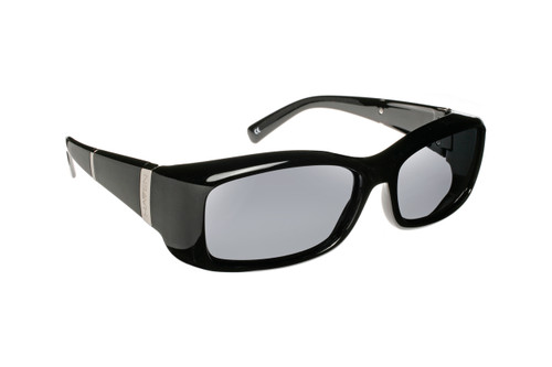Haven Designer Fitover Sunglasses Freesia in Black Bars & Polarized Grey Lens (MEDIUM)