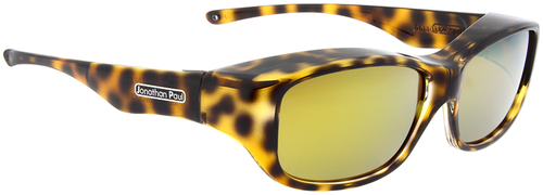 Jonathan Paul Fitovers Eyewear Medium Queeda in Cheetah & Gold Mirror QS003YM