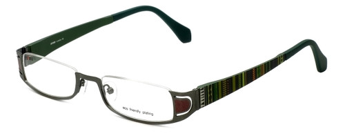 Eyefunc Designer Eyeglasses 327-72 in Green Glitter 50mm :: Custom Left & Right Lens