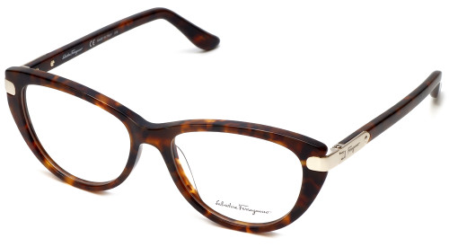 Salvatore Ferragamo Designer Eyeglasses SF2720-214 in Tortoise 52mm :: Custom Left & Right Lens