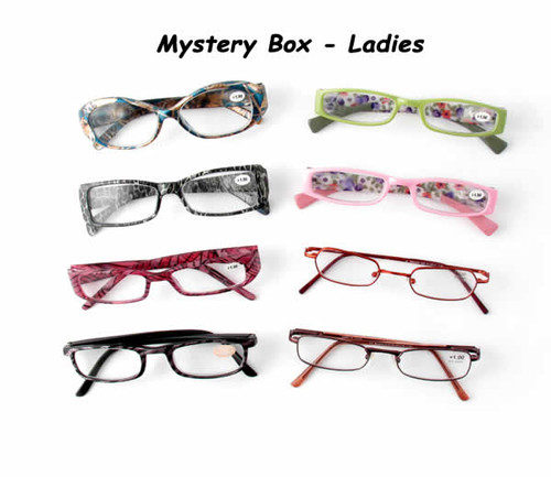 10 Pack Mystery Box Reading Glassses Collection, Womens Styles