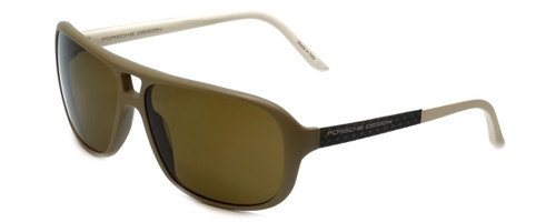 Porsche Designer Sunglasses P8557-D in Matte-Tan with Brown Lens