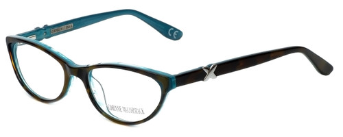 Corinne McCormack Designer Eyeglasses Riverside in Tortoise-Teal 52mm :: Progressive