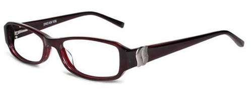 Jones NY Designer Eyeglasses J743 in Ruby :: Custom Left & Right Lens
