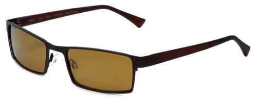 Reptile Designer Polarized Sunglasses Sobek in Brown with Gold Mirror Lens