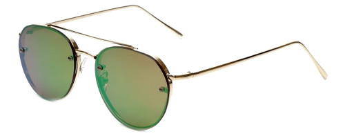 Gold Frame with Rose Tint/Flash Mirror Lens