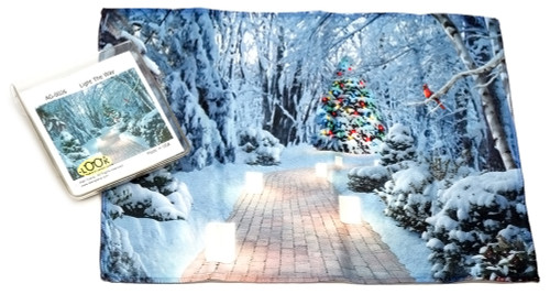 Holiday Christmas Theme Cleaning Cloth, Light The Way
