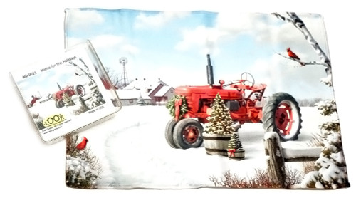 Holiday Christmas Theme Cleaning Cloth, Home for the Holidays