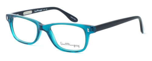 Ernest Hemingway Designer Eyeglasses H4617 (Small Size) in Teal-Black 48mm :: Rx Single Vision