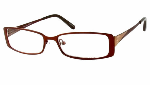 Valerie Spencer Designer Eyeglasses 9228 in Brown :: Custom Left & Right Lens