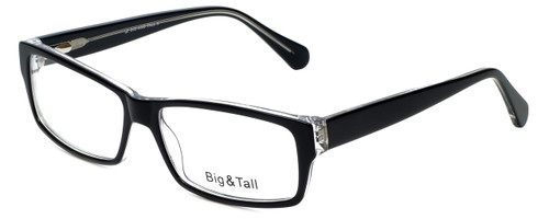Big and Tall Designer Eyeglasses Big-And-Tall-9-Black-Crystal in Black Crystal 60mm :: Custom Left & Right Lens