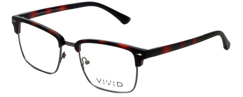 Calabria Viv Designer Eyeglasses Vivid-257 in Demi Red 52mm :: Custom Left & Right Lens