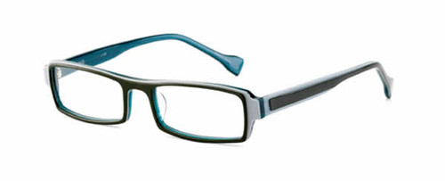 Ink Eyeglasses Highlight in Olive Slate :: Custom Left & Right Lens