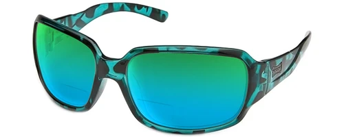 Petrol Tortoise/Green Mirror