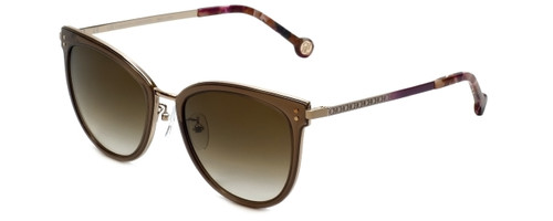 Carolina Herrera Designer Sunglasses SHE102-08FE in Brown Violet