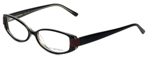 Via Spiga Designer Reading Glasses Domicella-500 in Black 53mm