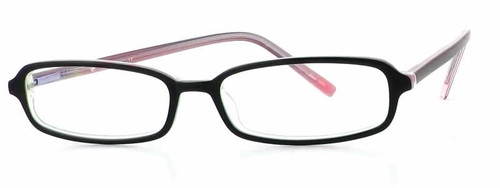 Calabria Viv 733 Black Pink Designer Eyeglasses :: Rx Single Vision