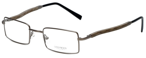 Gold & Wood Designer Eyeglasses 410.9-106 in Gunmetal 47mm :: Custom Left & Right Lens