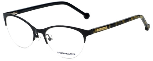 Jonathan Adler Designer Eyeglasses JA503-Black in Black 53mm :: Progressive