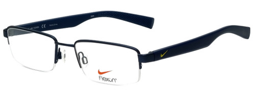 Nike Designer Eyeglasses Nike-4260-423 in Satin Blue Midnight Navy 51mm :: Custom Left & Right Lens