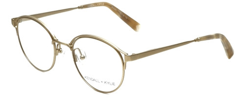 Kendall + Kylie Designer Eyeglasses Samara KKO139-718 in Light Gold 49mm :: Rx Single Vision