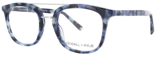 Kendall + Kylie Designer Eyeglasses Hadley KKO107-415 in Blue 51mm :: Custom Left & Right Lens