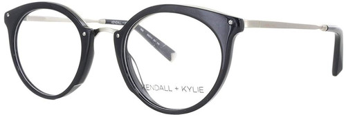 Kendall + Kylie Designer Eyeglasses Rae KKO111-001 in Black 48mm :: Rx Single Vision