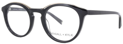 Kendall + Kylie Designer Eyeglasses Noelle KKO112-001 in Black 48mm :: Rx Single Vision