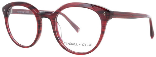 Kendall + Kylie Designer Eyeglasses Arianna KKO103-605 in Burgundy 50mm :: Progressive