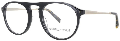 Kendall + Kylie Designer Eyeglasses Audrey KKO104-001 in Black 50mm :: Progressive