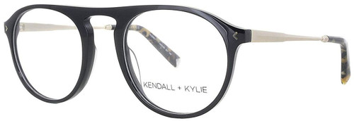 Kendall + Kylie Designer Reading Glasses Audrey KKO104-001 in Black 50mm