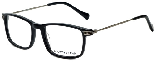 Lucky Brand Designer Eyeglasses D402-Black in Black 51mm :: Custom Left & Right Lens