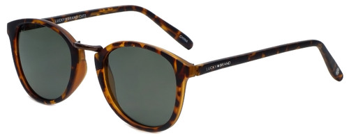 Lucky Brand Designer Sunglasses Indio in Matte Tortoise with Grey Lens
