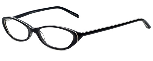 Jones New York Designer Eyeglasses J716 in Black White 50mm :: Custom Left & Right Lens