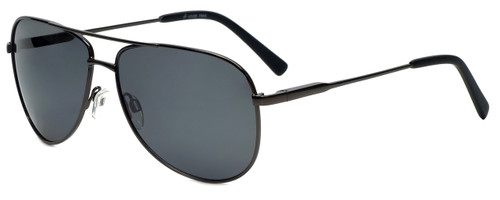 Vivid Polarized Aviator Sunglasses 788S in Gunmetal with Grey Lens