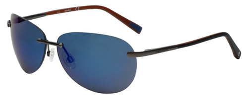 Timberland TB9117-09D Designer Polarized Sunglasses in Matte Gunmetal with Blue Flash Lens
